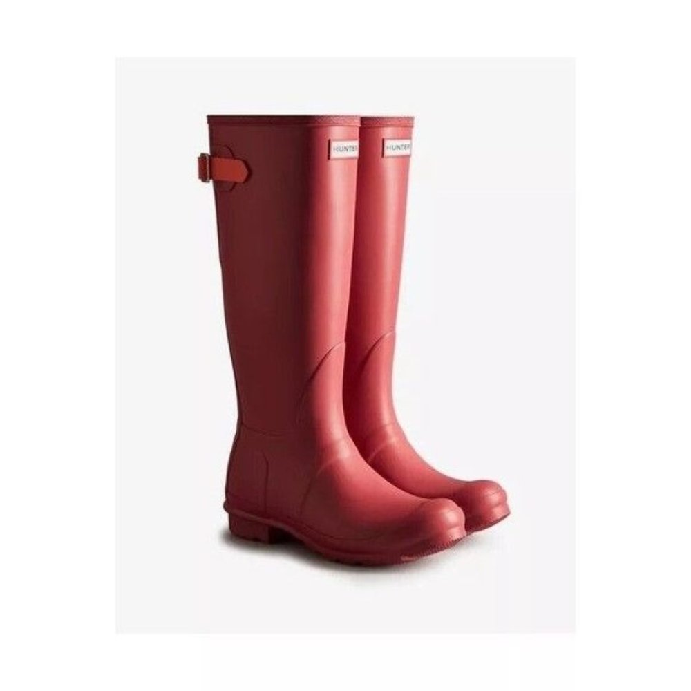 HUNTER Original Tall Rain Boots Glenmore Rose Size 7